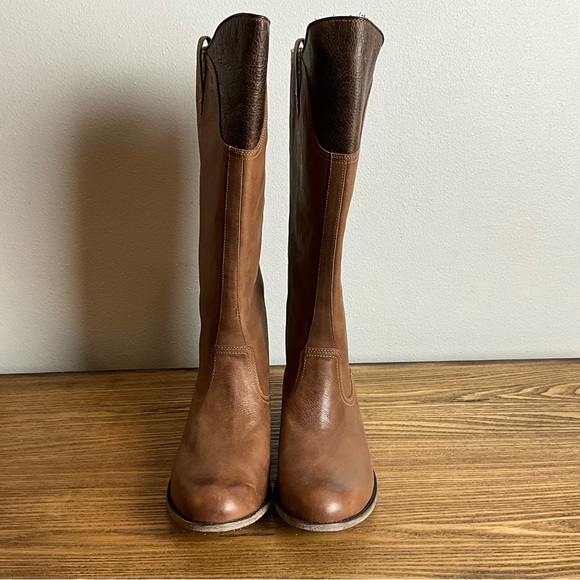 Ariat Paragon Brown and Tan Leather Equestrian Inspired Tall Boots, NIB, Size 11 - Picture 4 of 9